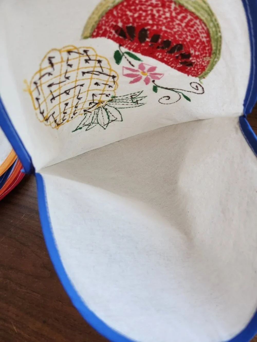 Handmade Embroidered Cloth Tortilla Warmer 11
